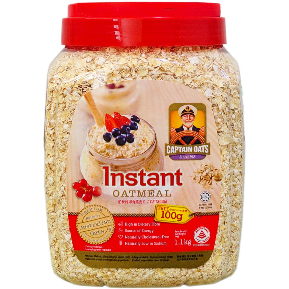 yến mạch ăn liền captain oats instant oatmeal Yến mạch ăn liền là gì ?