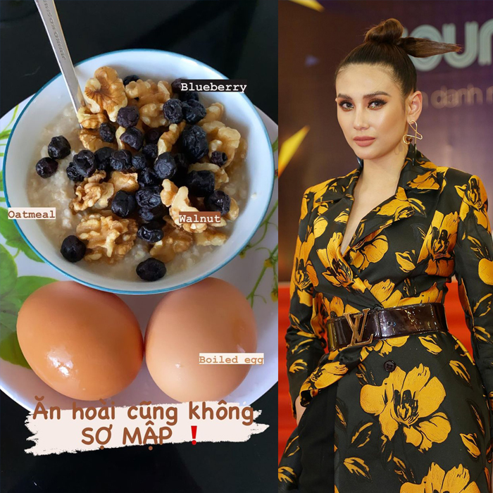 yến mạch và sao việt Yến mạch trong bữa sáng của Sao Việt